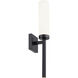 Saltaire 1 Light 3 inch Black Wall Sconce Wall Light