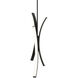 Tusk LED 15 inch Black Pendant Ceiling Light in 3500K, dweLED