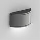 Tube LED 5.38 inch Graphite Outdoor Wall Light