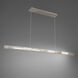 Super Star LED 60 inch Brushed Nickel Linear Pendant Ceiling Light, dweLED