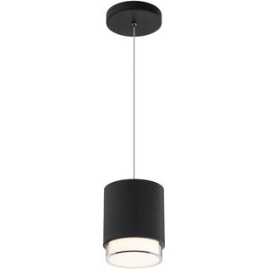 Cloak LED 6.75 inch Black Pendant Ceiling Light in 3500K, dweLED