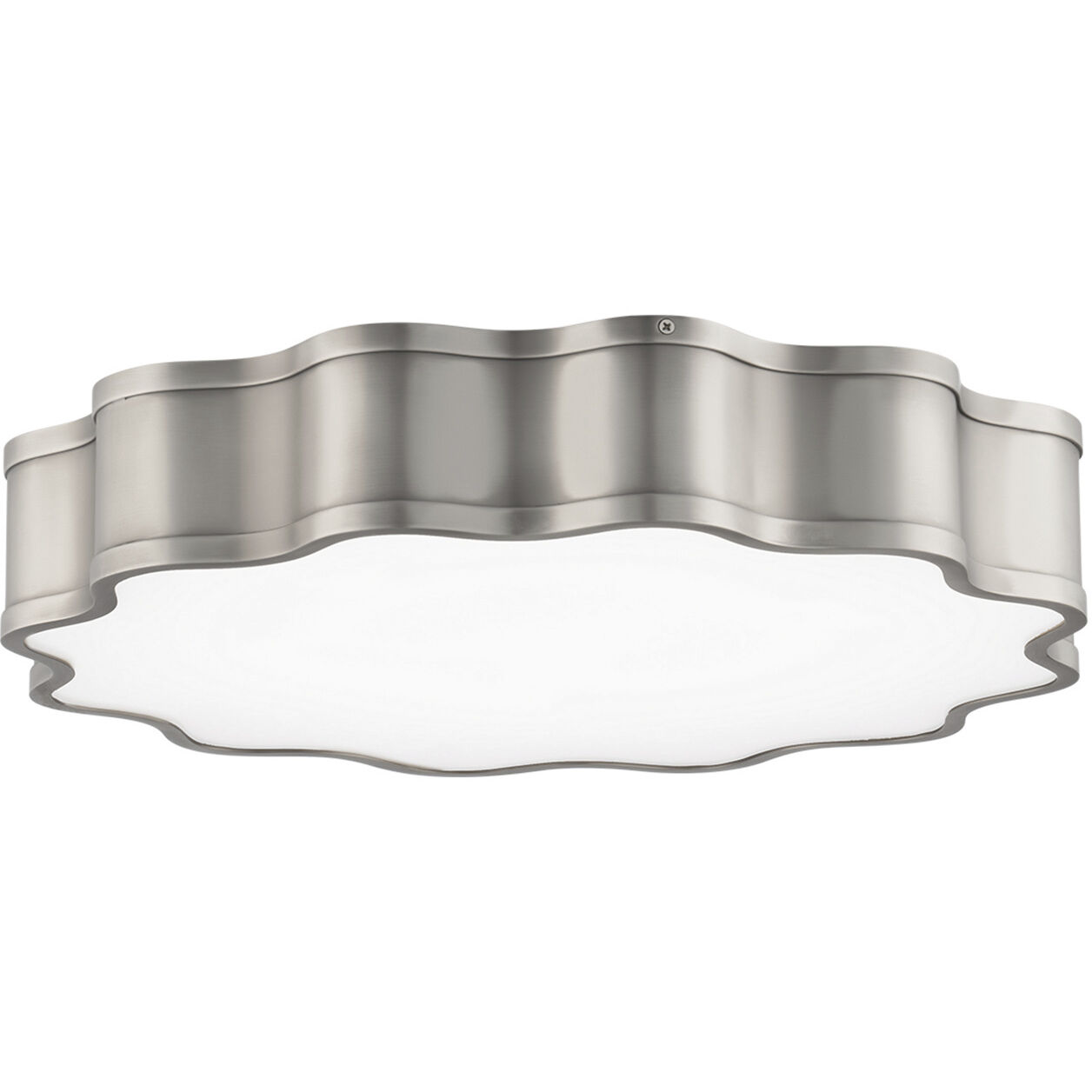Vaughan LED 20 inch Brushed Nickel Flush Mount Ceiling Light, dweLED