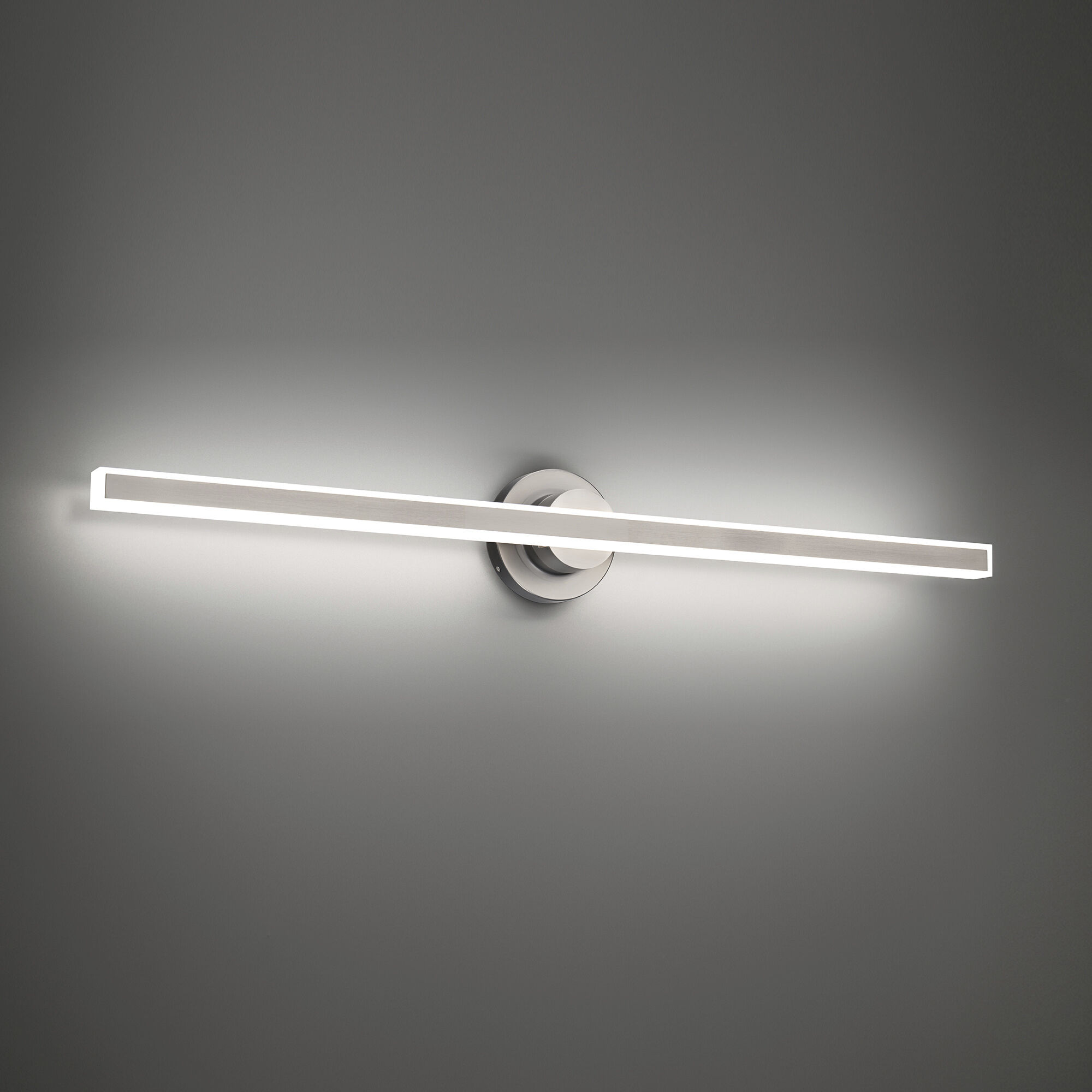 Bastone LED 36 inch Brushed Nickel Bath Vanity & Wall Light in 3000K, dweLED