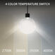 Gaze LED 12 inch Black Pendant Ceiling Light in 3500K, dweLED