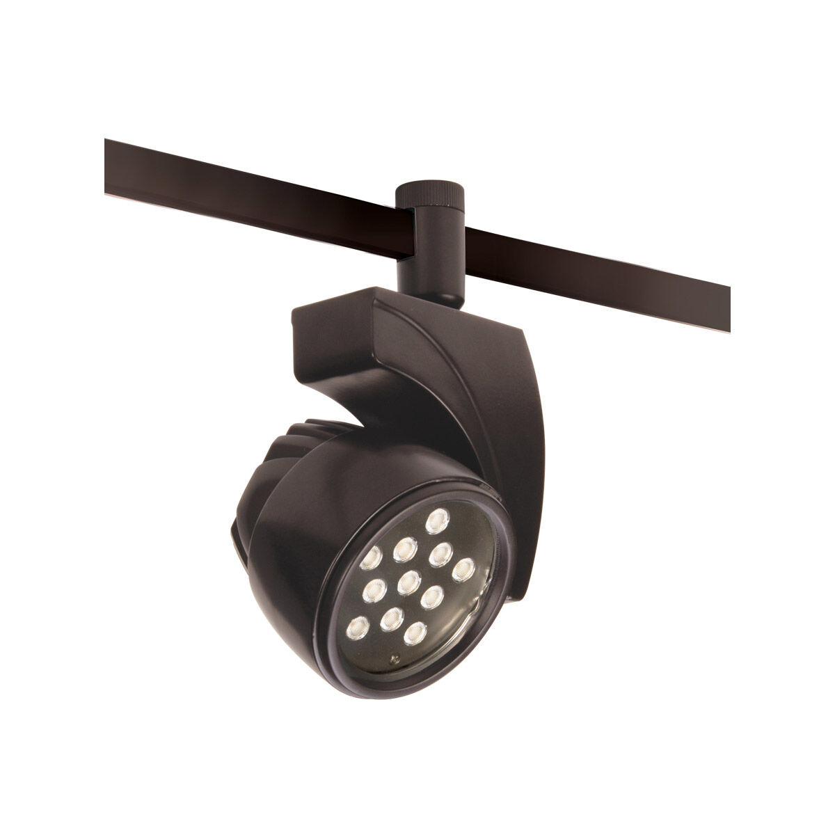 Reflex 1 Light 120 Dark Bronze Track Head Ceiling Light in 4000K