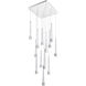 Quill LED 5 inch Chrome Multi-Light Pendant Ceiling Light, dweLED