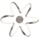 Mamba 1 Light 26 inch Brushed Nickel Pendant Ceiling Light, dweLED