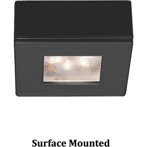 LED Button Light 24 LED 2.25 inch Black Puck Light in 3000K