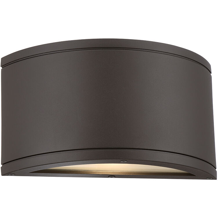 Tube LED 5.38 inch Bronze Outdoor Wall Light