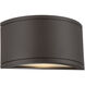 Tube LED 5.38 inch Bronze Outdoor Wall Light