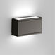 Rubix LED 5.37 inch Black Outdoor Wall Light