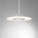 Elektron LED 20 inch Brushed Aluminum Semi-Flush Mount Ceiling Light, dweLED