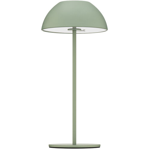 Channing 11 inch 2 watt Green Rechargeable Table Lamp Portable Light