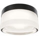 Balto II LED 5.38 inch Black Outdoor Flush Mount, dweLED