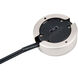 Line Voltage Puck Light LED Brushed Nickel Button Light