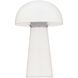 Darla 8.63 inch 2 watt White Rechargeable Table Lamp Portable Light