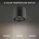 Downtown LED 5 inch Black Flush Mount Ceiling Light in 3000K, dweLED