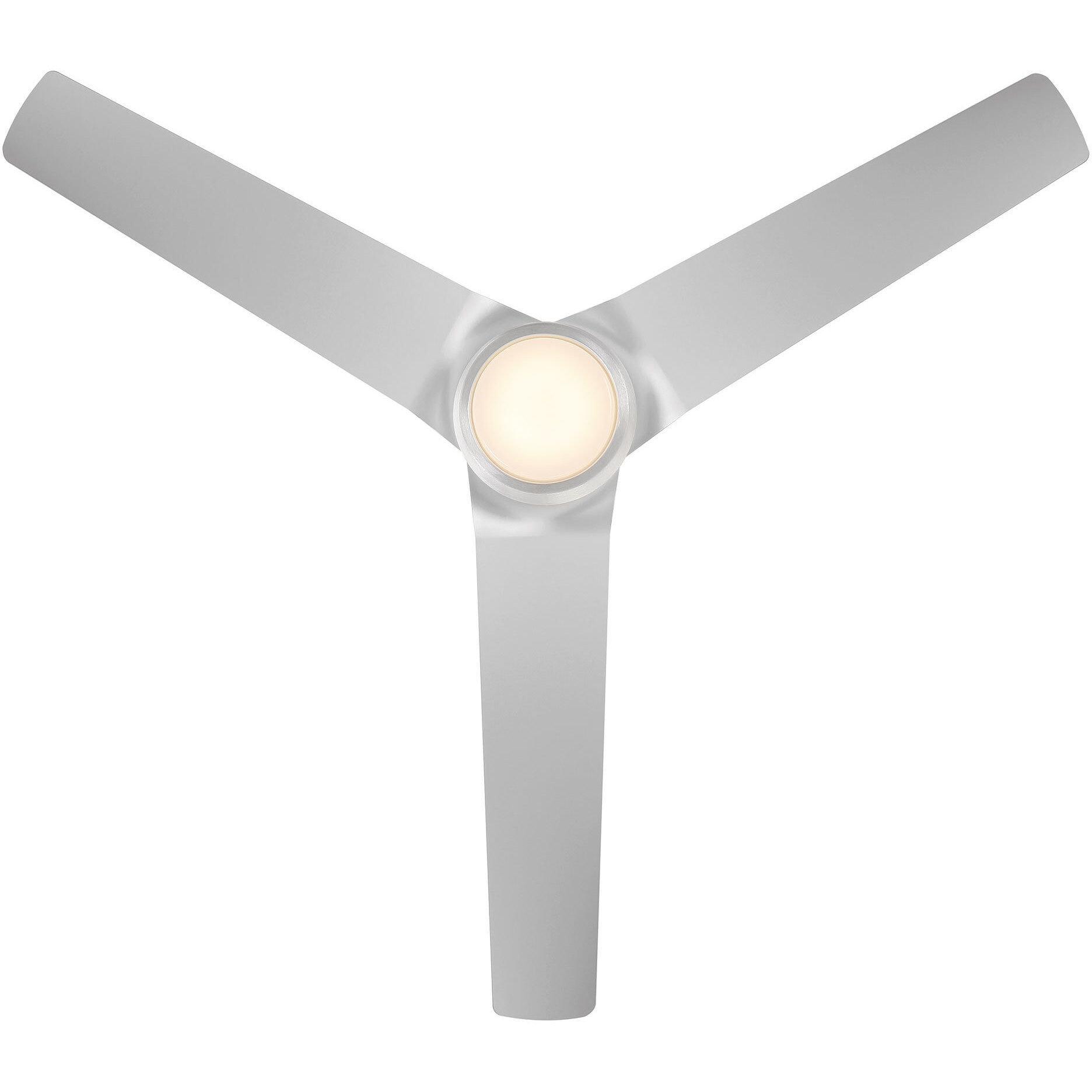 Mocha 54 inch Brushed Aluminum Downrod Ceiling Fans, Smart Fan