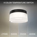 Balto II LED 5.38 inch Black Outdoor Flush Mount, dweLED