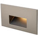 WAC 120V Step Light LED 1.5 inch Brushed Nickel ADA Step and Wall Light in Amber, WAC Lighting