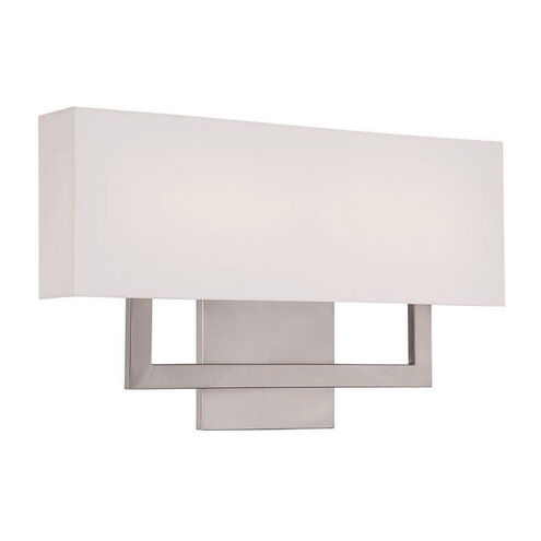 Manhattan LED 3 inch Brushed Nickel ADA Wall Sconce Wall Light, dweLED