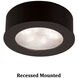 LED Button Light 24 LED 2.25 inch Black Puck Light in 3000K