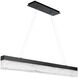 Effervescent Linear Pendant Ceiling Light in Black, dweLED