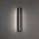 Revels LED 24 inch Black Outdoor Wall Light in 3000K, dweLED