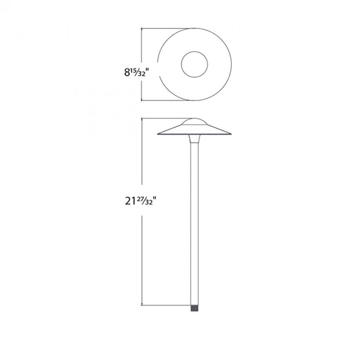 Canopy 12 6.5 watt Bronze Path Lighting in 2700K, Path and Area Light, WAC Landscape