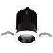 Volta LED B/Wt Recessed Lighting in Wide, 90, 2700K, Black/White, Round