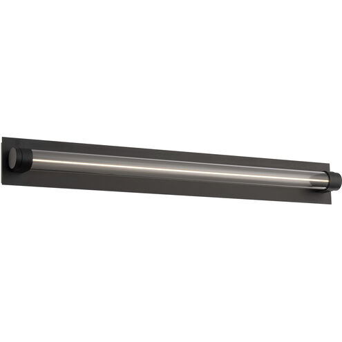 Jedi 1 Light 27 inch Black Bath Vanity Light Wall Light