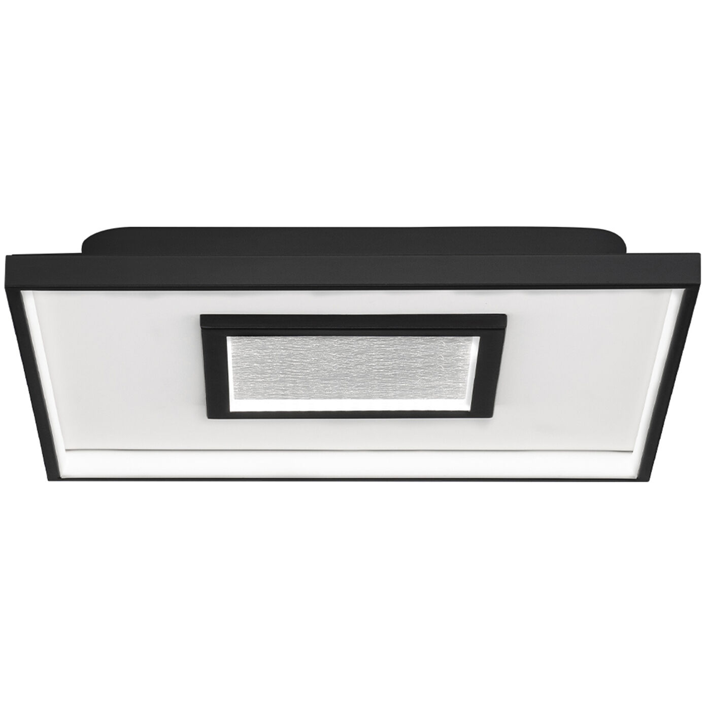 Pinpoint LED 16.38 inch Black Flush Mount Ceiling Light in 4000K, dweLED