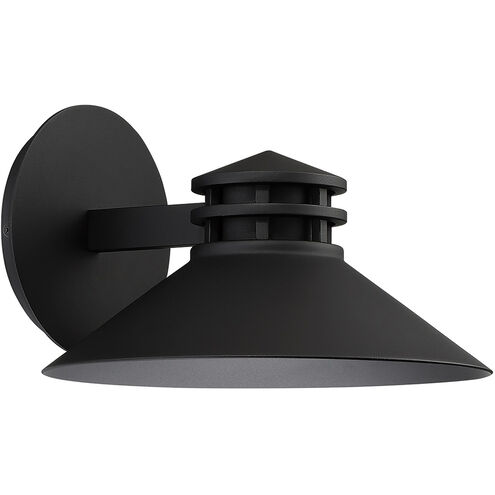 Sodor LED 7 inch Black Outdoor Wall Light, dweLED