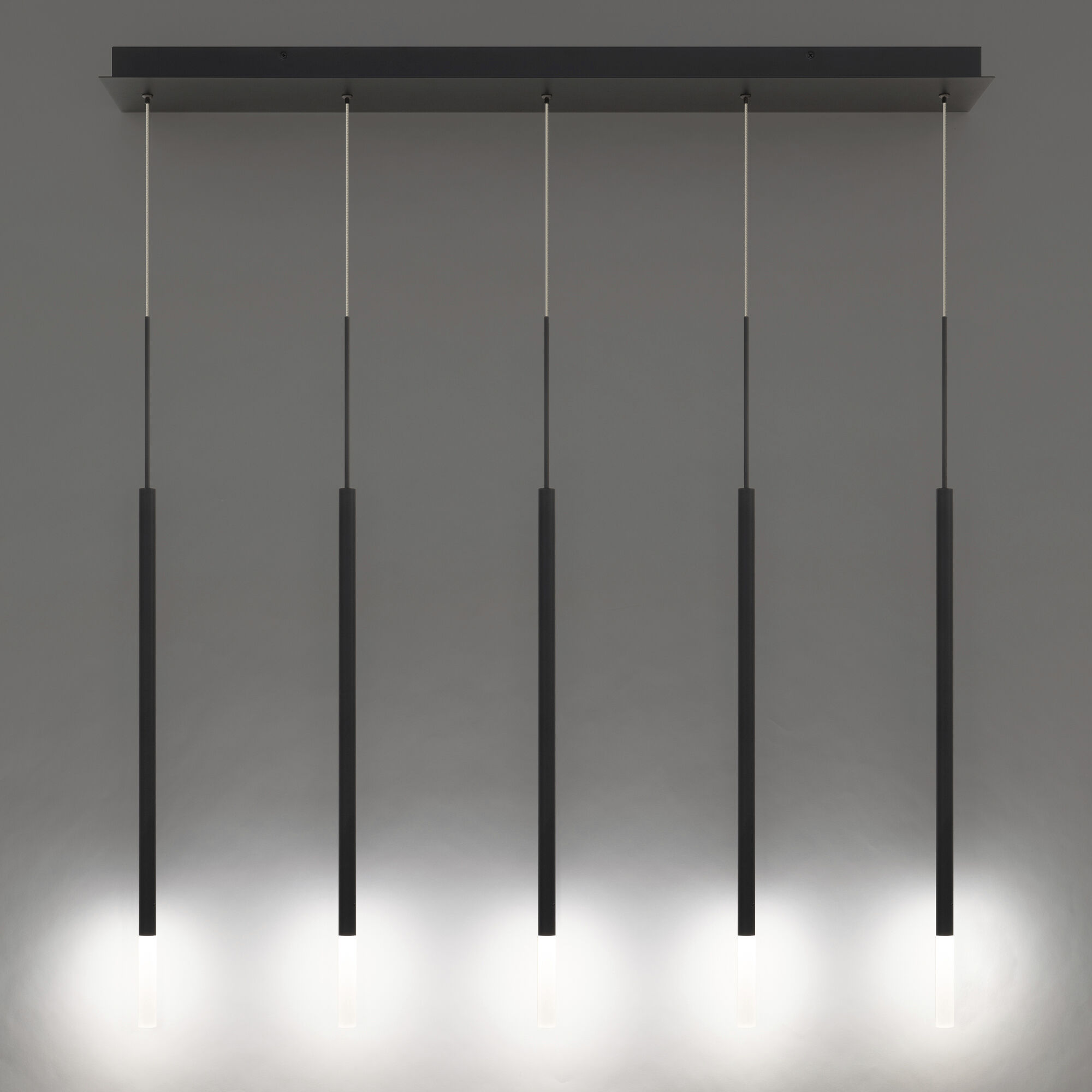 Viggo LED 5.5 inch Black Multi-Light Pendant Ceiling Light, dweLED