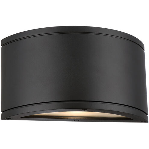 Tube LED 5.38 inch Black Outdoor Wall Light