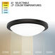 Dew LED 18 inch Black Flush Mount Ceiling Light