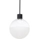 Gaze LED 12 inch Black Pendant Ceiling Light in 3500K, dweLED