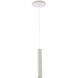 Silo 1 Light 120-277 VAC White/White Track Pendant Ceiling Light in 3000K