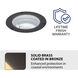 Tyler 120 11.5 watt Solid Brass Coated in Bronze Path Lighting in Bronzed Brass, Inground Recessed Light, WAC Landscape