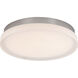 Slice LED 11 inch Brushed Nickel Flush Mount Ceiling Light in 2700K, dweLED