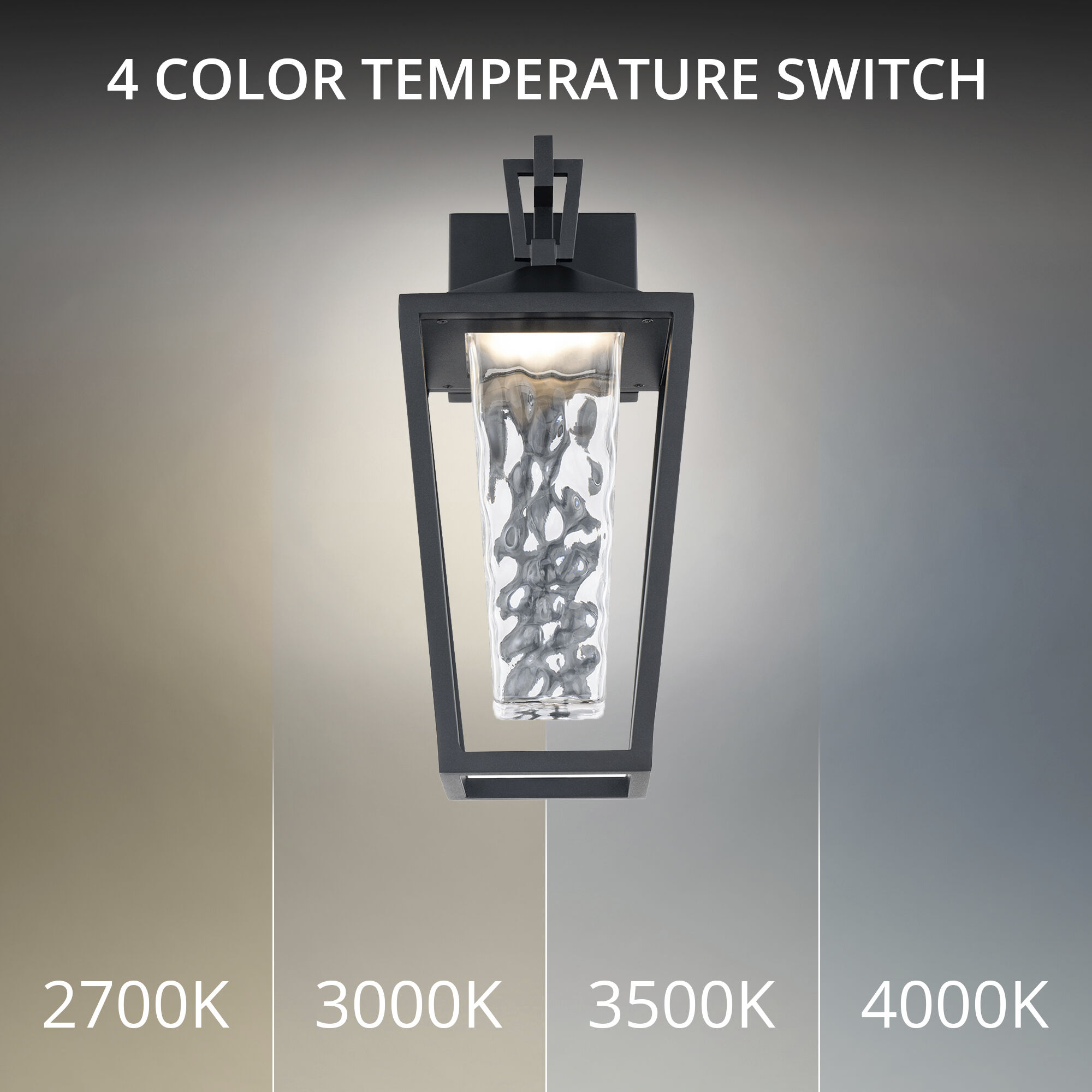 Manchester LED 16.25 inch Black Outdoor Wall Light in 4000K, dweLED