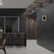 Marques Wall Sconce Wall Light in Black, dweLED