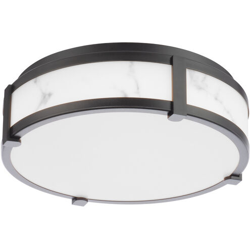 Constantine LED 14 inch Black Flush Mount Ceiling Light, dweLED