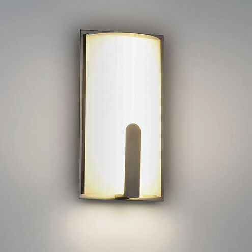 Stella LED 3 inch Brushed Nickel ADA Wall Sconce Wall Light in 3500K, 12in, dweLED