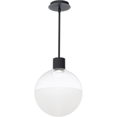 Gaze LED 12 inch Black Pendant Ceiling Light in 2700K, dweLED