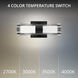 Hourglass LED 4.5 inch Black Bath Vanity & Wall Light in 2700K, dweLED