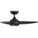 Loft 38 inch Matte Black Downrod Ceiling Fans, Smart Fan