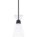 Chandra 1 Light 7.88 inch Black Mini Pendant Ceiling Light, dweLED