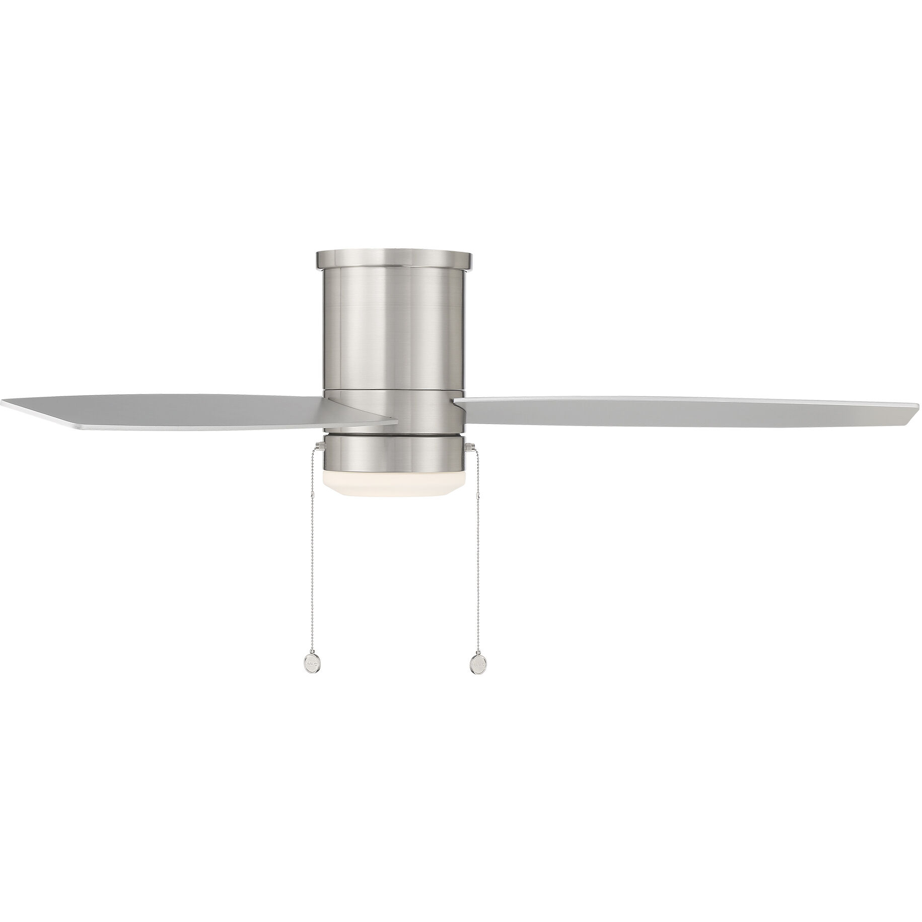 Atlantis 52 inch Brushed Nickel Flush Mount Ceiling Fans, WAC Fans Limited