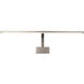 Uptown 25 watt 34 inch Brushed Nickel Picture Light Wall Light, dweLED